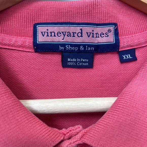 Vineyard Vines Mens Size XXL Golf Classic Short Sleeve Cotton Polo Shirt in Pink - Picture 8 of 16